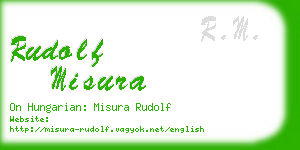 rudolf misura business card